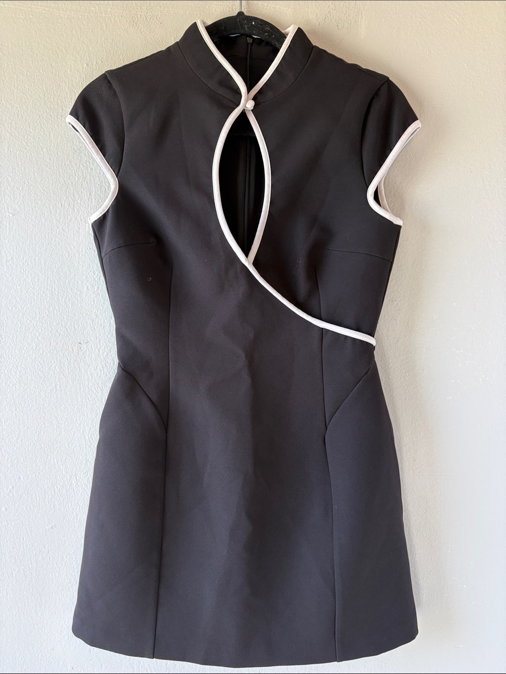 Zara Contrast Piping Mini Dress